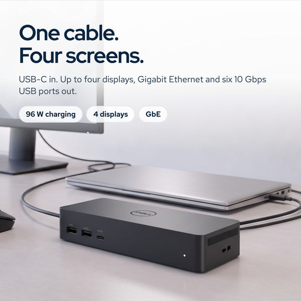 UD22 dell docking station dual monitor bundle usb c usb a universal dell dock fo: On the desk