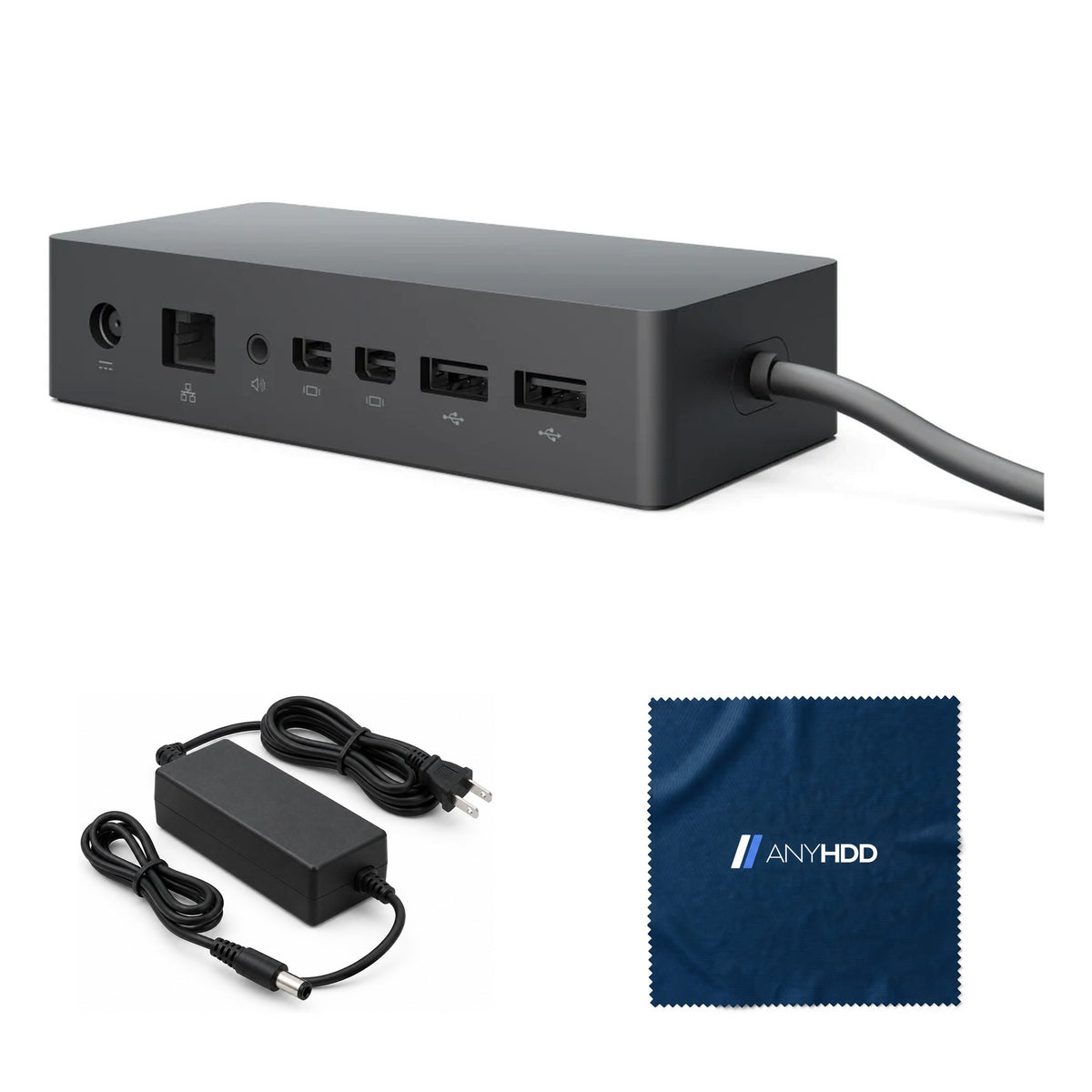 Microsoft Surface Dock PD9-00003 with Multi-Port Connectivity, Ethernet, 4 USB 3: What's in the box