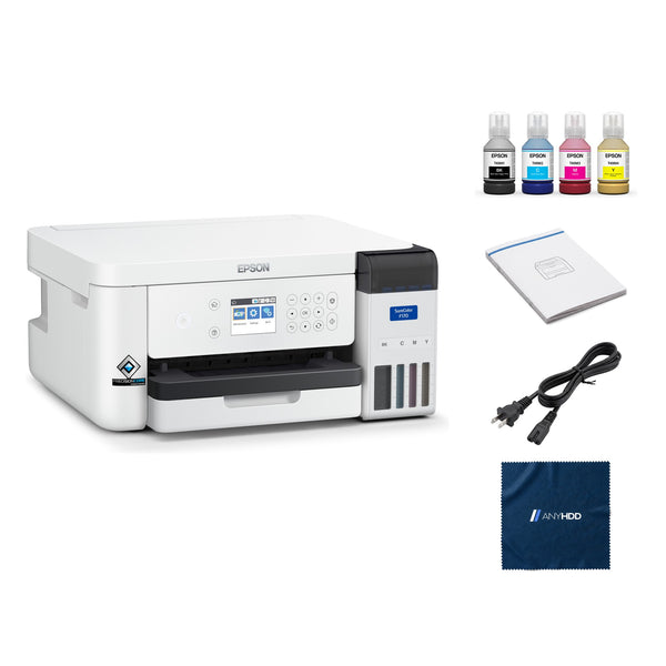 Epson Dye-Sublimation F170 Printer with PrecisionCore Technology: What's in the box