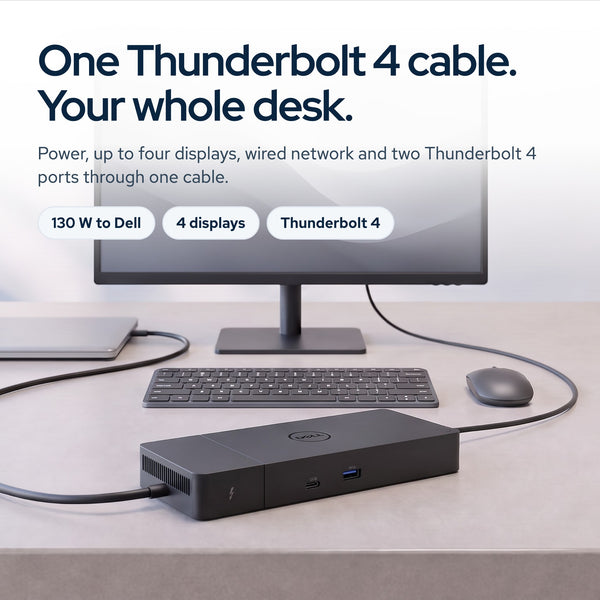 Dell Thunderbolt 4 Dock WD22TB4: On the desk