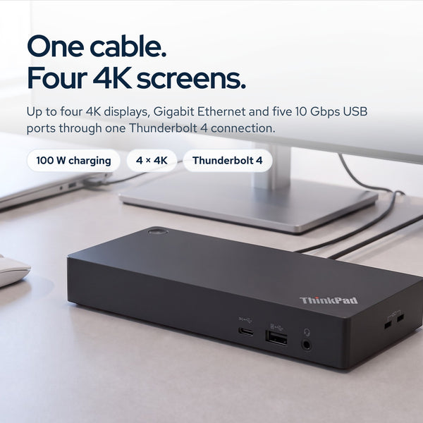 Lenovo 40B00135US Docking Station Thunderbolt 4 Dock: On the desk
