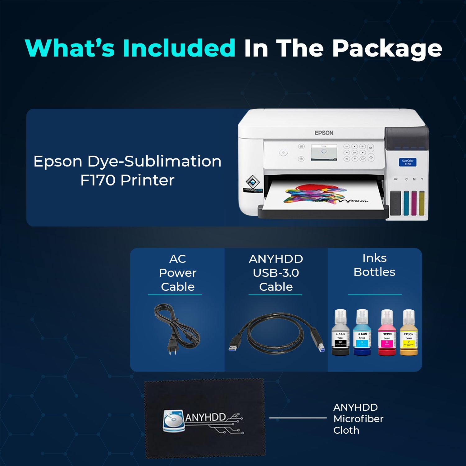 Epson Dye-Sublimation F170 Printer with PrecisionCore Technology