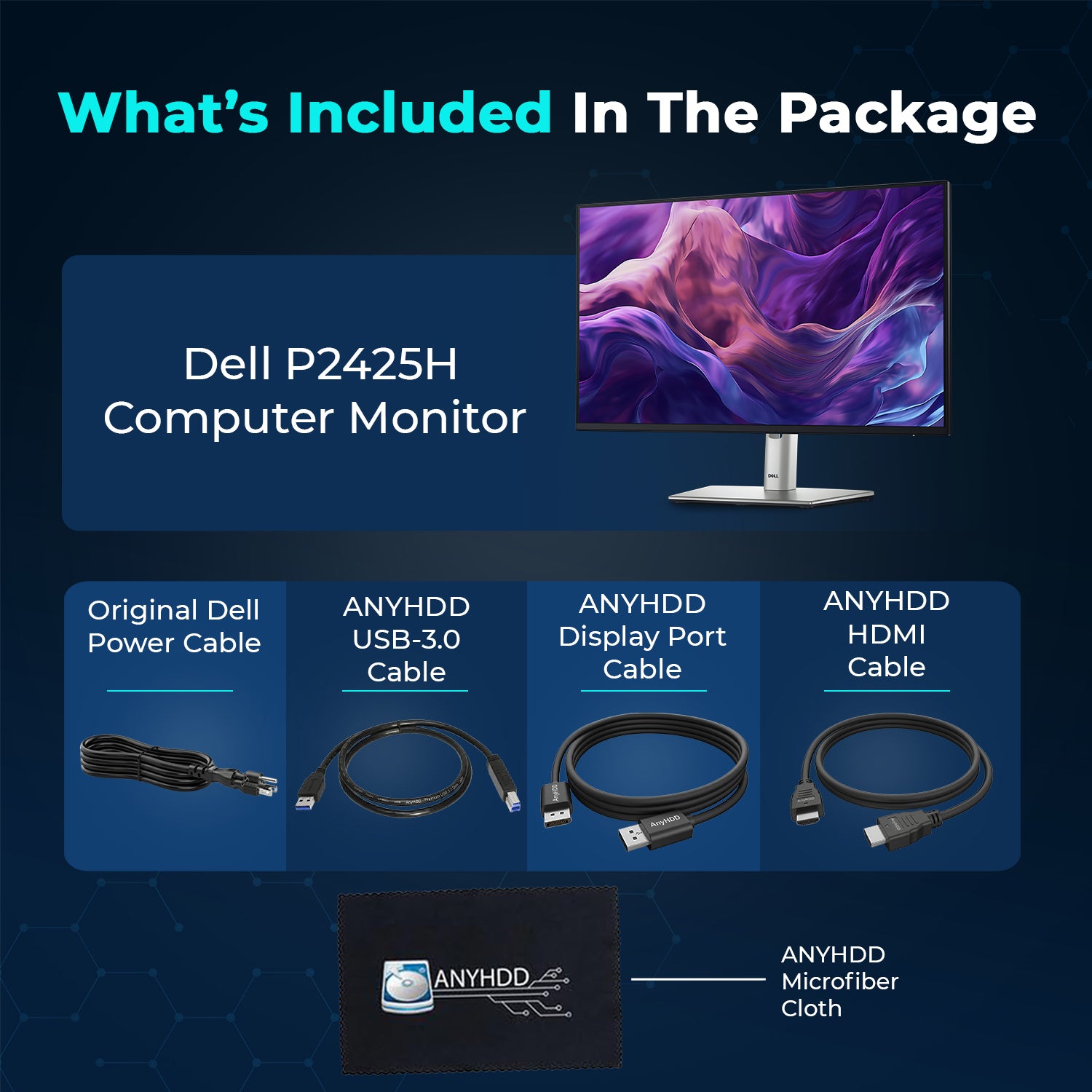 Dell P2425H 24-Inch Full HD IPS Monitor with Adjustable Stand, HDMI and DisplayPort for Office and Home Use