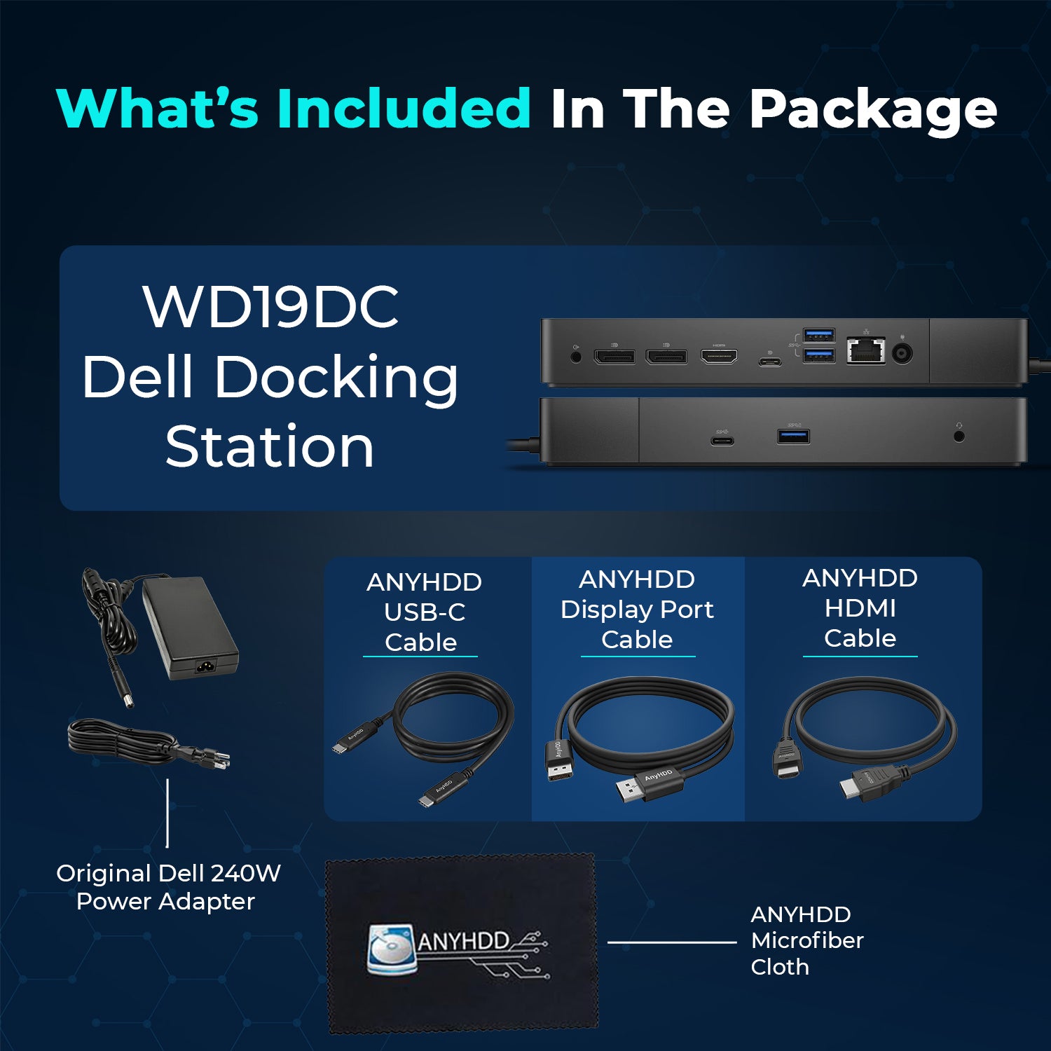 Dell Performance Dock WD19DC USB-C Docking Station (Renewed) with 240W Power Adapter, HDMI, DisplayPort and Ethernet Connectivity