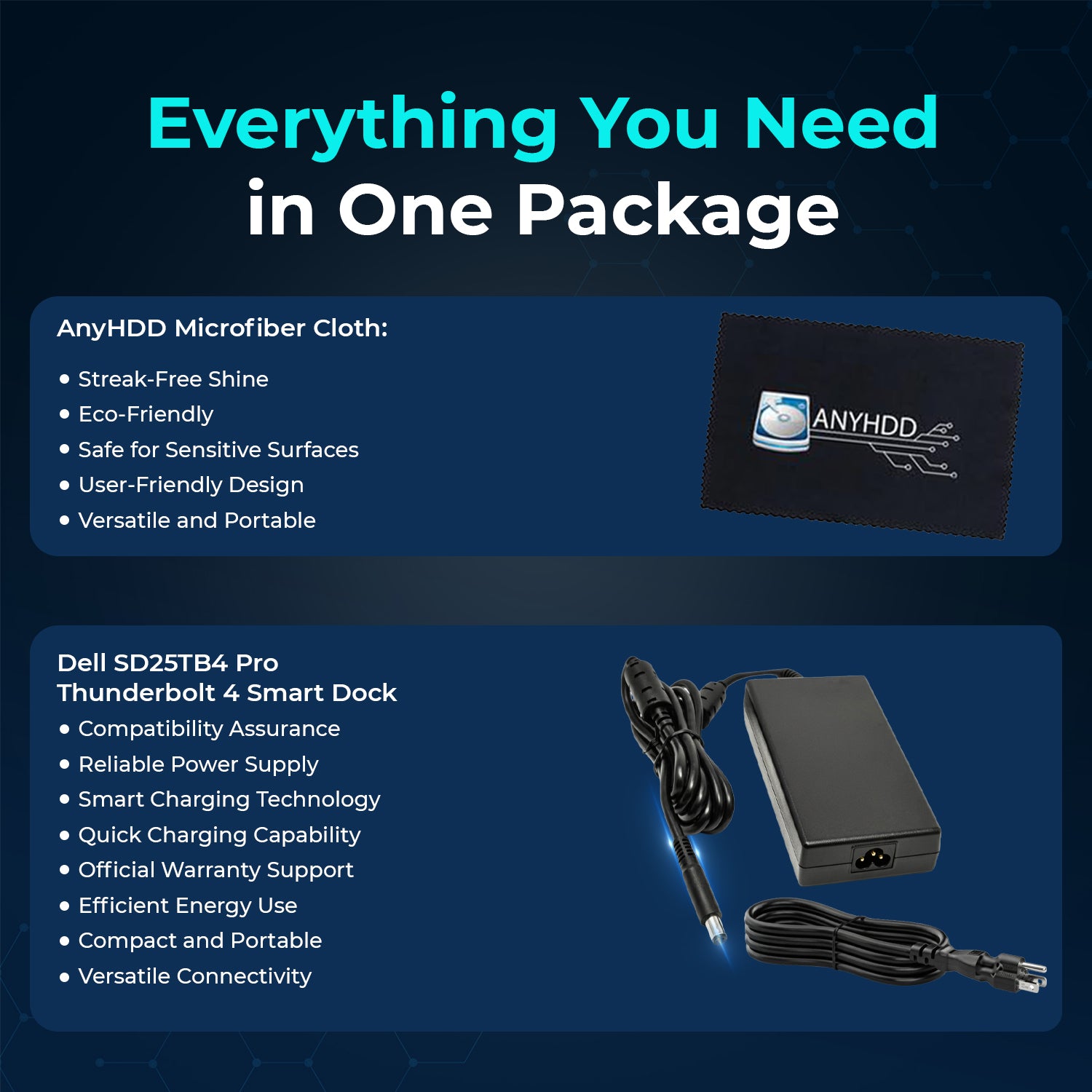 Dell SD25TB4 Pro Thunderbolt 4 Smart Docking Station with 180W Adapter, HDMI, DP, and Multi-Port Connectivity