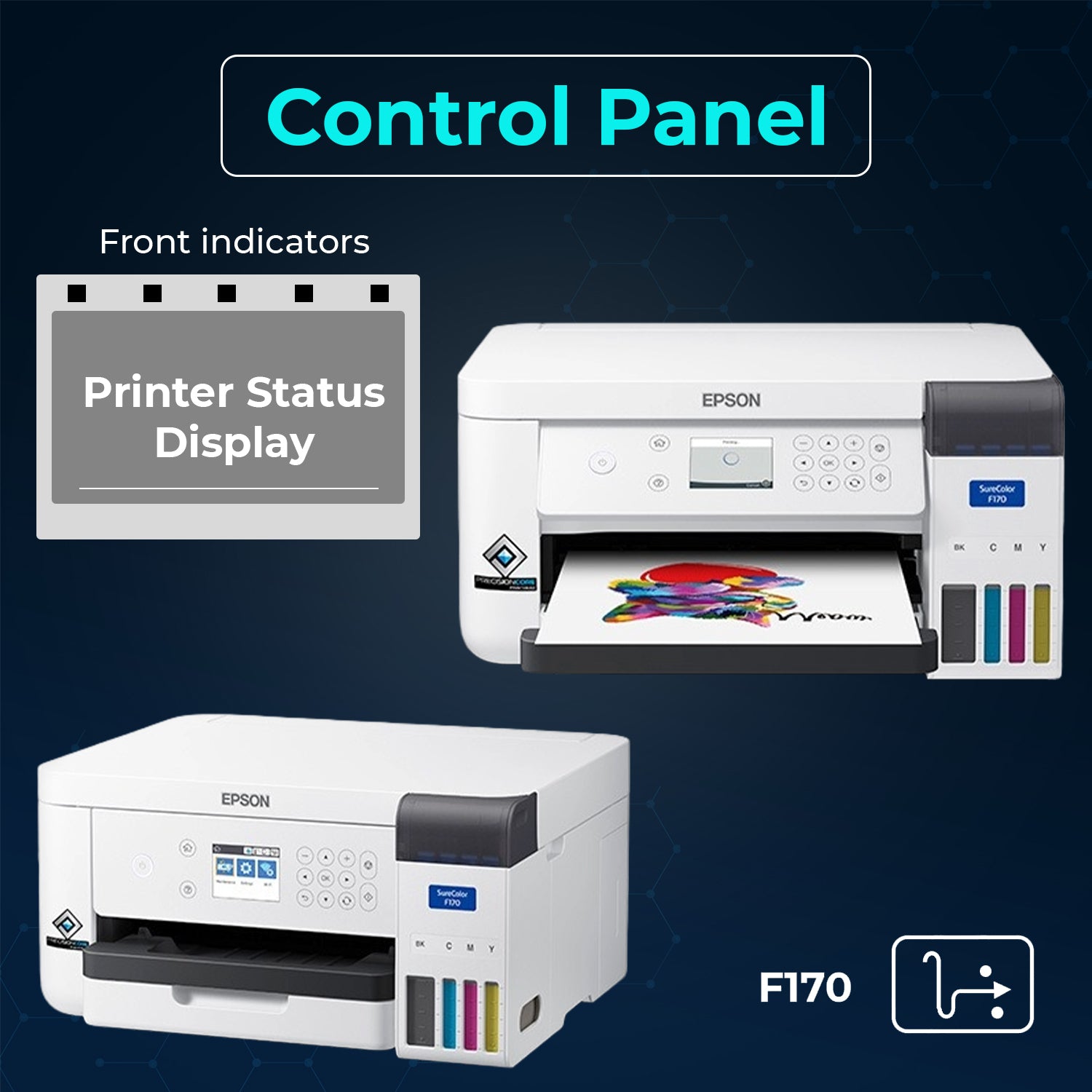 Epson Dye-Sublimation F170 Printer with PrecisionCore Technology