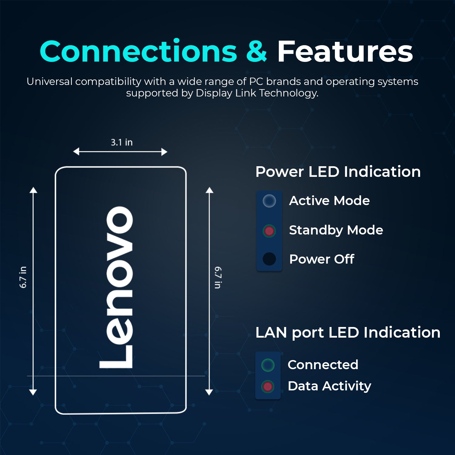 Lenovo ThinkPad Universal USB-C Docking Station 40AS0090US with 90W Adapter, HDMI & DisplayPort Cables for Multi-Device Productivity