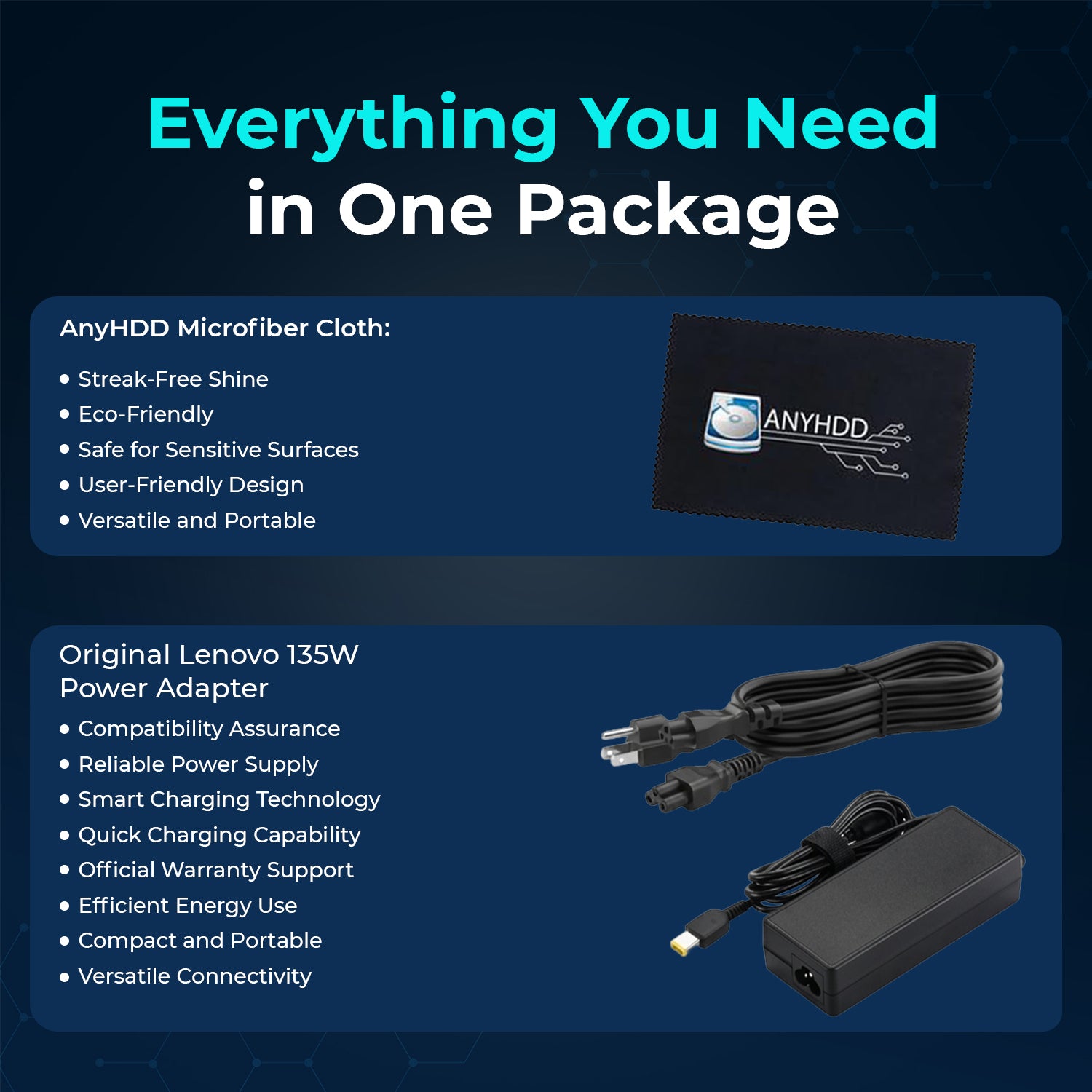 Lenovo Universal Thunderbolt Dock 40AN0135US 135W Power Delivery with Dual UHD 4K Display Support, HDMI, USB, Ethernet & USB‑C Connectivity