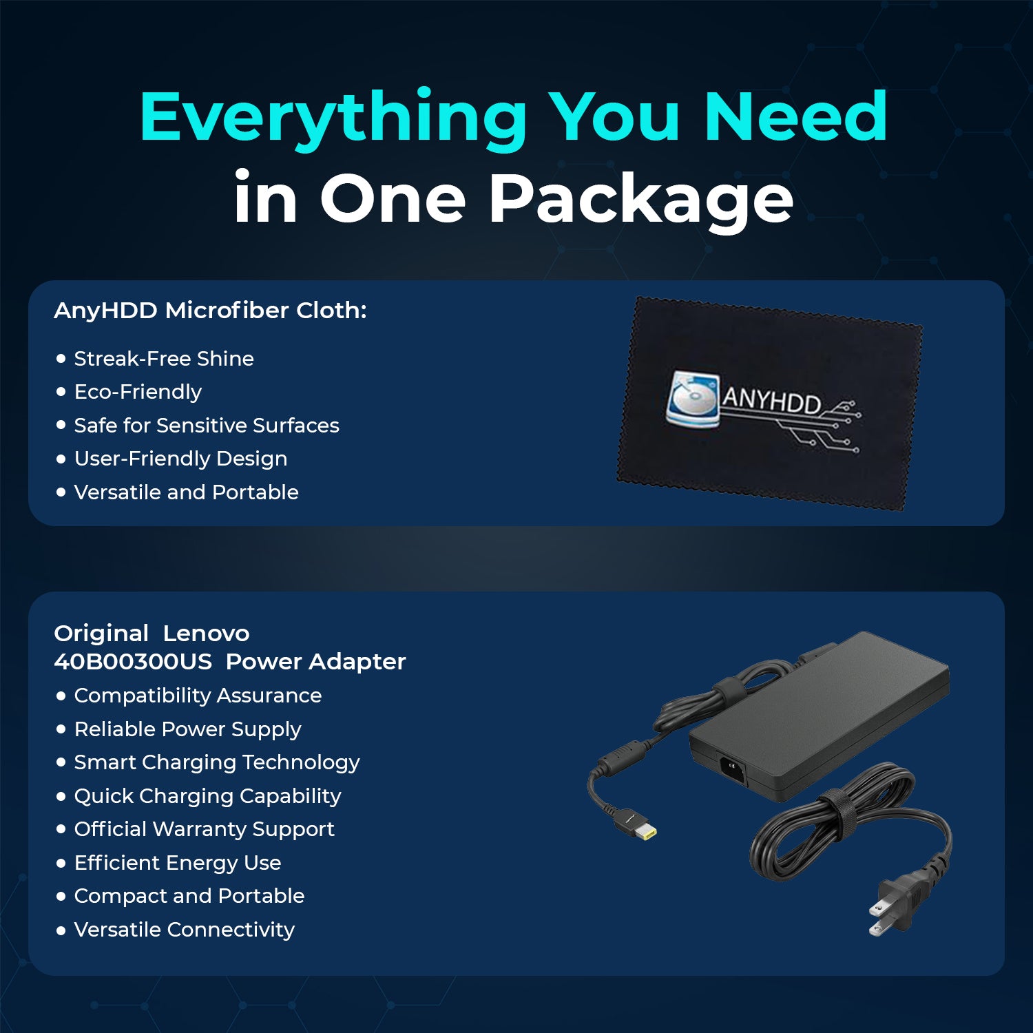 Lenovo Universal Thunderbolt 4 Dock 40B00300US with 300W Adapter, HDMI, DisplayPort, USB‑C & Ethernet Connectivity for Multiple Displays