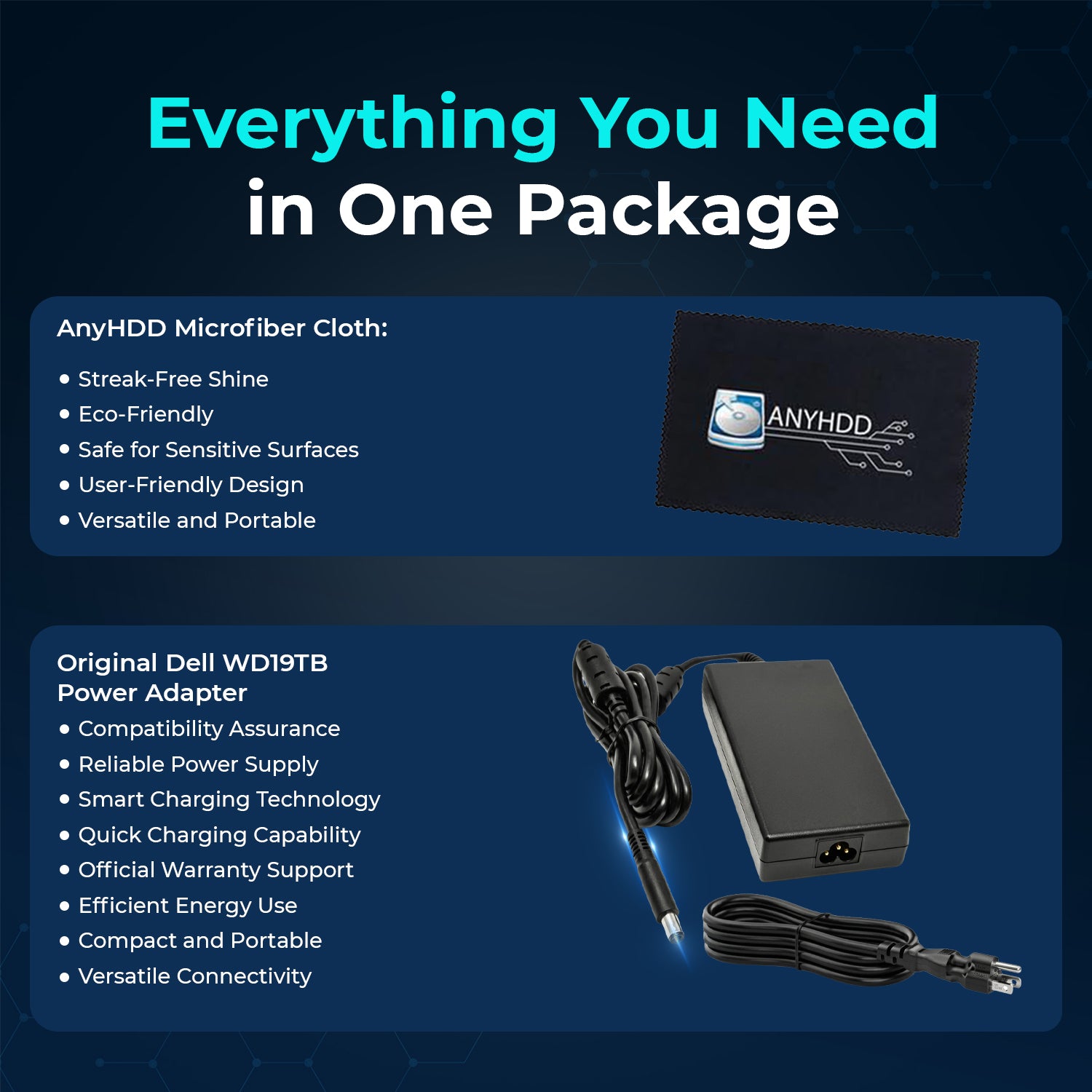 Dell WD19TB Thunderbolt Docking Station with 180W Adapter, HDMI, DP, Thunderbolt Cables & Multi-Port Connectivity