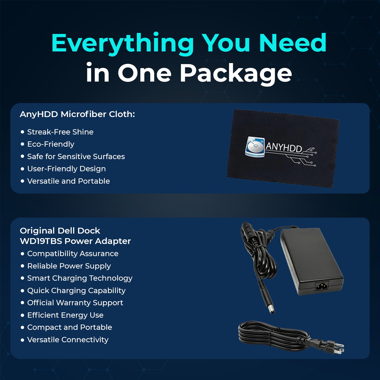 Dell WD19TBS USB-C Thunderbolt Docking Station with 180W Adapter, HDMI, DisplayPort, Ethernet & USB Connectivity