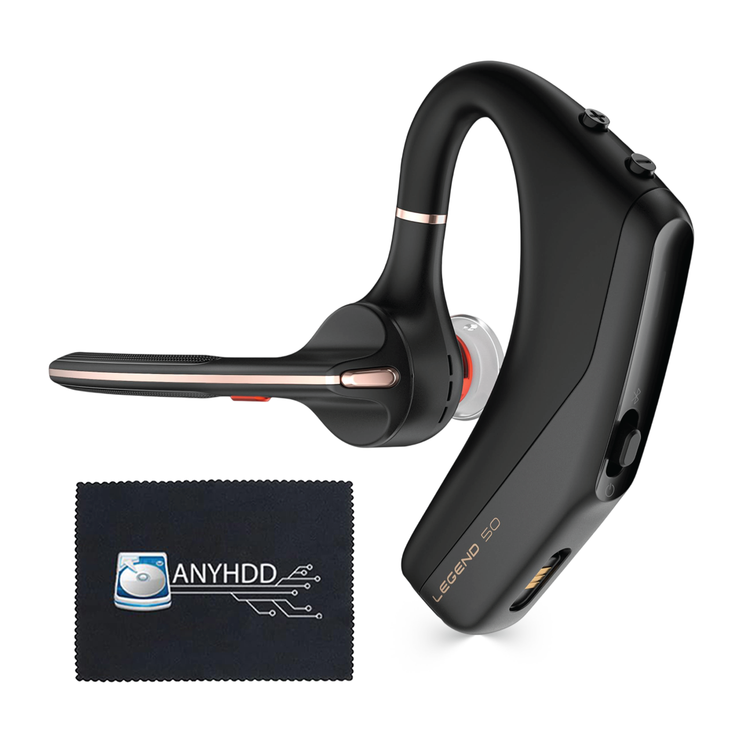 Poly Voyager 50 for Bluetooth Headset - 4 Noise-Canceling Mics, PC, iOS, Mac, Tablet,
