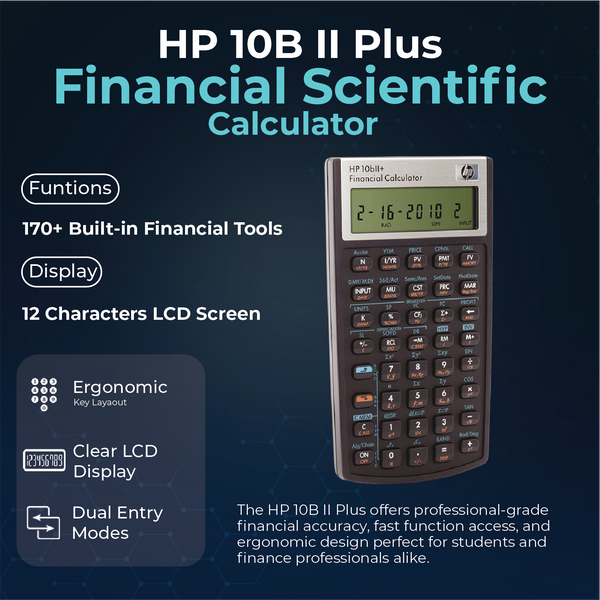 Financial Scientific Calculator for HP 10B II Plus/Hewlett Packard