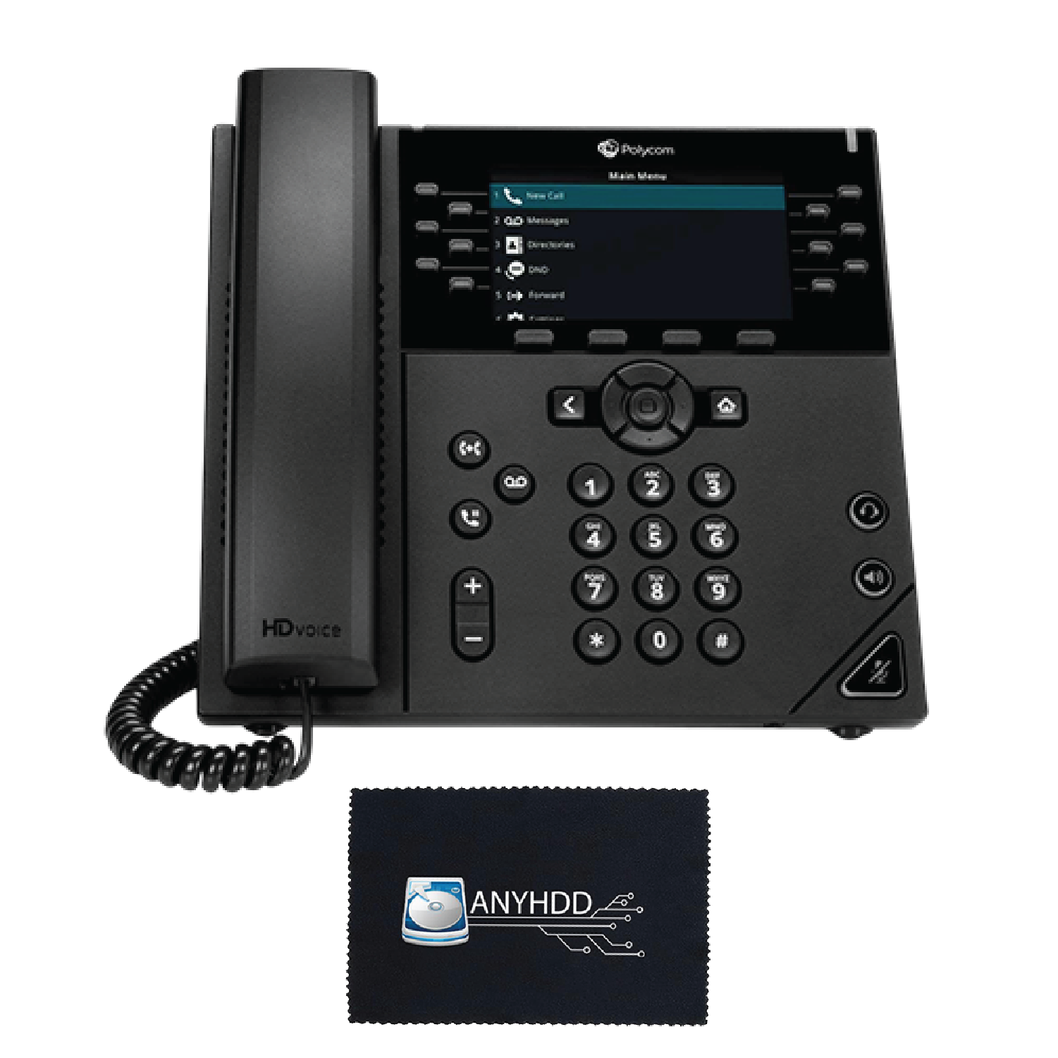 Poly VVX 450 Business IP Phone with Cloth