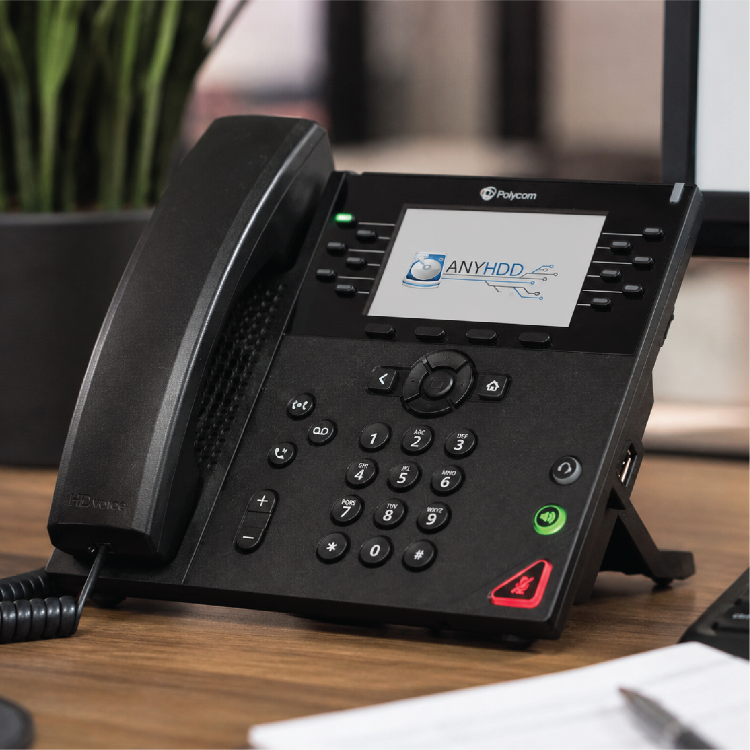 Poly VVX 450 Business IP Phone with Cloth