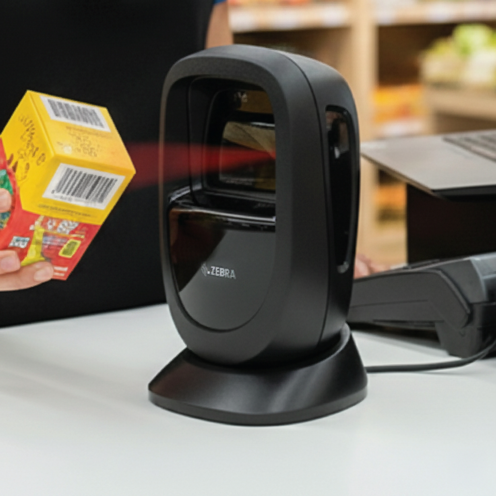 Zebra DS9308 Presentation Barcode Scanner – 1D & 2D Imager, USB-A Interface