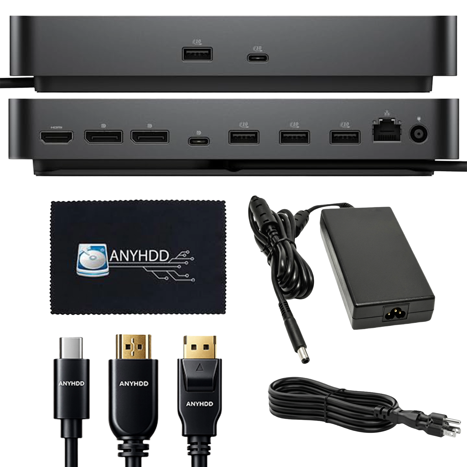 Dell Pro Smart Dock SD25 USB-C Dock Bundle with 180W Power Adapter, Dual/Triple Monitor Support and Multi-Port Connectivity
