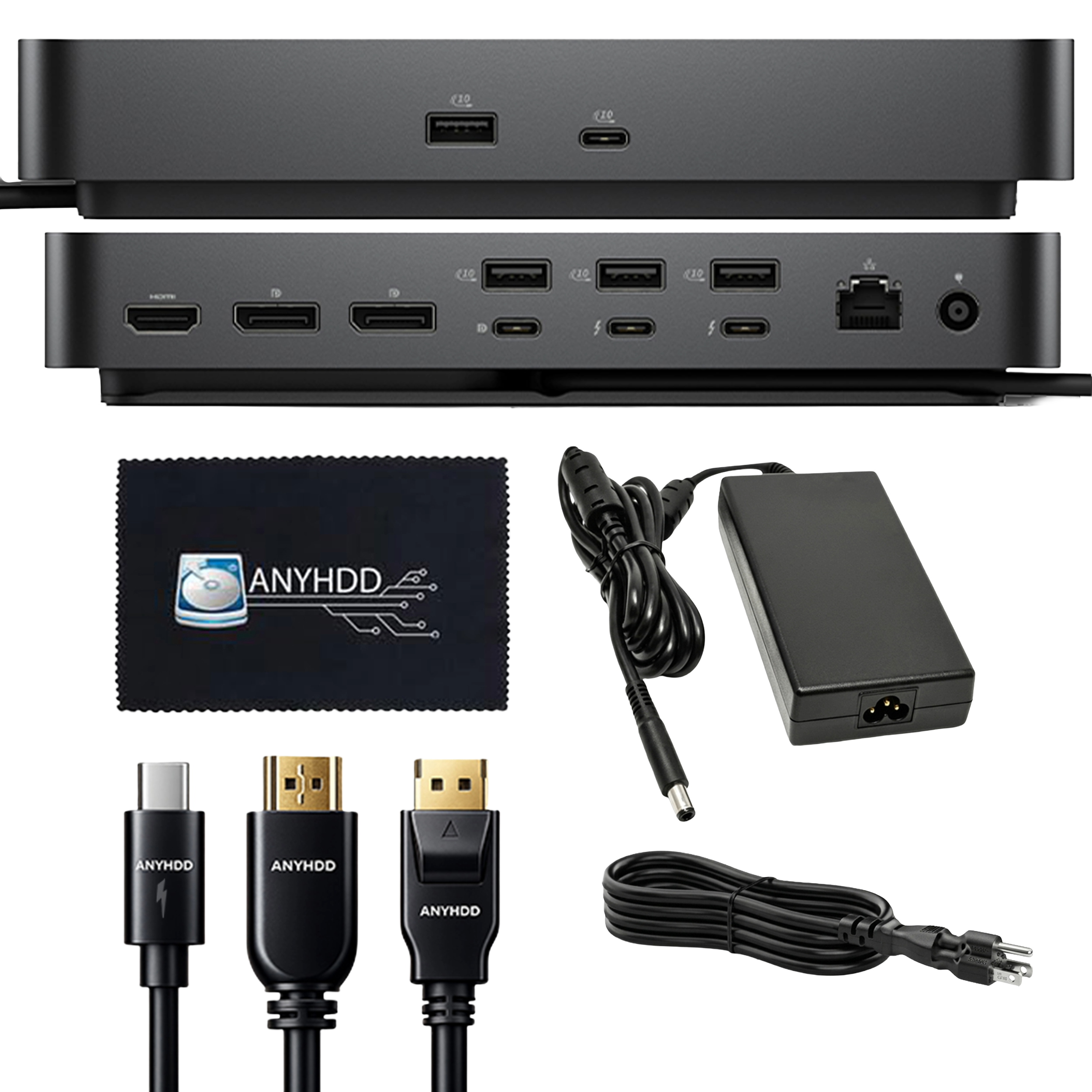 Dell SD25TB4 Pro Thunderbolt 4 Smart Docking Station with 180W Adapter, HDMI, DP, and Multi-Port Connectivity
