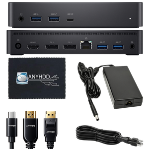 Dell D6000 Universal USB‑C Docking Station (Renewed) with 130W Power Adapter, HDMI, DisplayPort, USB and Ethernet Connectivity