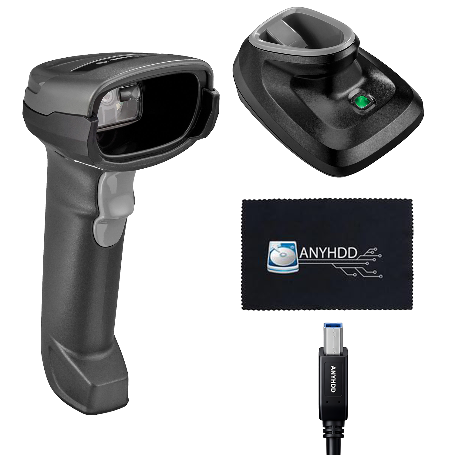 Zebra DS2278 Series Bar Code Scanners Cordless Handheld Bundle Standard Range Barcode Scanner