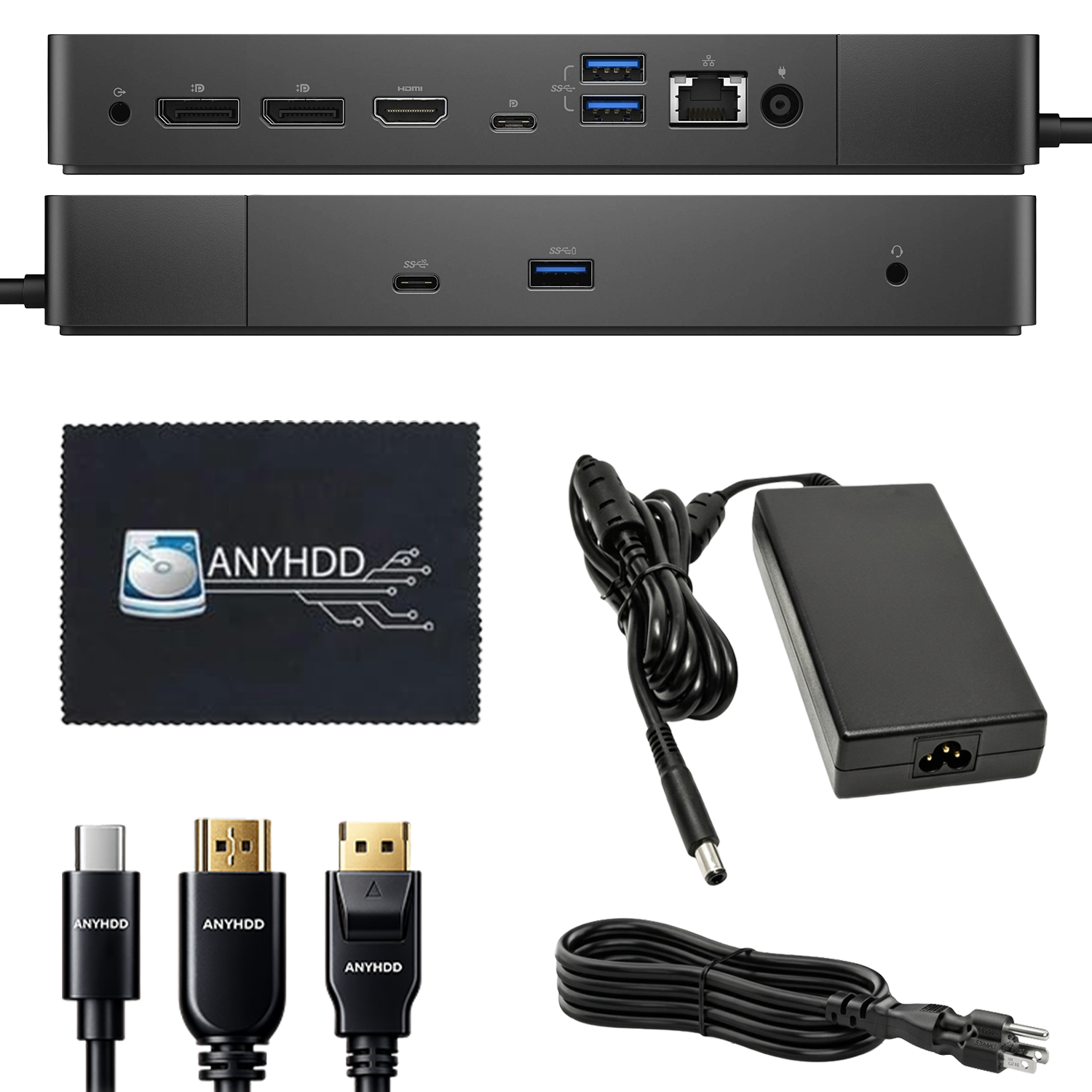 Dell Performance Dock WD19DC USB-C Docking Station (Renewed) with 240W Power Adapter, HDMI, DisplayPort and Ethernet Connectivity
