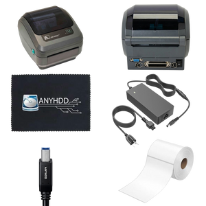 Zebra GK420D Direct Thermal Label Printer Bundle with USB, Serial, Parallel Connectivity for Shipping & Barcodes (Renewed)