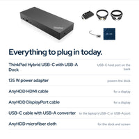 Lenovo ThinkPad Hybrid Dock 40AF0135US: In the box