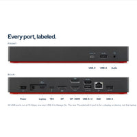 Lenovo 40B00135US Docking Station Thunderbolt 4 Dock: Ports