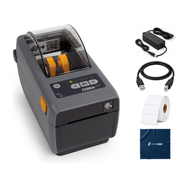 Zebra Label Printer ZD411 (ZD410 Replacement) ZD4A022-D01M00EZ: What's in the box