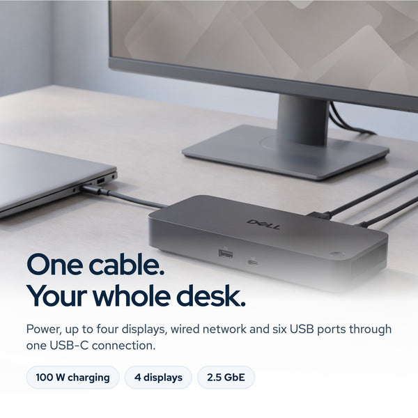 Dell Pro Dock WD25: On the desk
