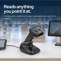 Zebra DS2278 Series Bar Code Scanners Cordless Handheld Bundle Standard Range Ba: On the desk