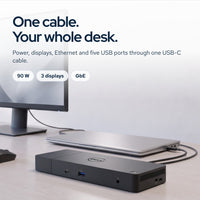 Dell WD19 130W USB-C Docking Station Bundle with Power Adapter, HDMI, DisplayPor: On the desk