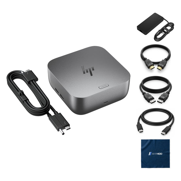 HP Thunderbolt 4 Ultra 280W G6 Docking Station, 330W, Quad Display Support, Incl: What's in the box