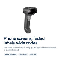 DS2208-SR Handheld 2D Barcode Scanner Kit with USB Cable, USB-A to USB-C Adapter: Feature