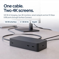 Microsoft Surface Dock 2 Compatible Docking Station 1GK-00001 – 199W Power Suppl: On the desk