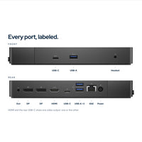 Dell Performance Dock WD19DC USB-C Docking Station (Renewed) with 240W Power Ada: Ports