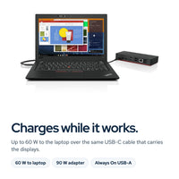 Lenovo ThinkPad Universal USB-C Docking Station 40AS0090US with 90W Adapter, HDM: Feature