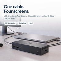 UD22 dell docking station dual monitor bundle usb c usb a universal dell dock fo: On the desk
