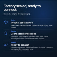 Zebra ZP450 Direct Thermal Barcode Label Printer for Shipping & E-Commerce, High: Factory sealed