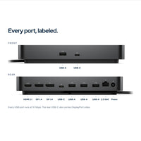 Dell Pro Dock WD25: Ports
