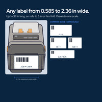 Zebra ZD410 (ZD41022-D01000EZ) Direct Thermal Printer Desktop Monochrome Bundle: How it connects
