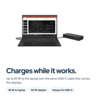Lenovo ThinkPad Universal USB-C Docking Station 40AY0090US with 90W Adapter, HDM: Feature