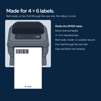 Zebra ZP450 Direct Thermal Barcode Label Printer for Shipping & E-Commerce, High: How it connects
