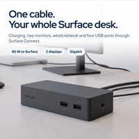 Microsoft Surface Dock PD9-00003 with Multi-Port Connectivity, Ethernet, 4 USB 3: On the desk
