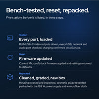 Microsoft Surface Dock 2 Compatible Docking Station 1GK-00001 – 199W Power Suppl: Tested and repacked
