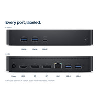 Dell D6000S Universal Docking Station: Ports