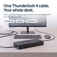 Dell Thunderbolt 4 Dock WD22TB4: On the desk