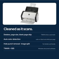 FI-6130 Document Scanner Bundle with 24V AC Adapter + USB 2.0 Cable + Microfiber: Ports