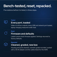 Lenovo 40B00135US Docking Station Thunderbolt 4 Dock: Tested and repacked