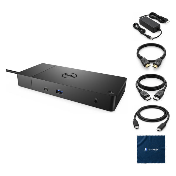 Dell WD19 130W USB-C Docking Station Bundle with Power Adapter, HDMI, DisplayPor: What's in the box